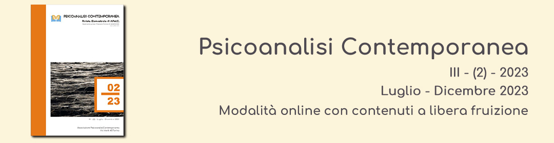 Psicoanalisi Contemporanea. Rivista APSIC Torino